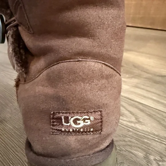 UGG Chocolate Suede Boots - Picture 2 of 5